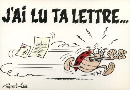 La coccinelle : Carte postale : J'ai lu ta lettre...