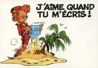 Spirou et Fantasio : Carte postale : J'aime quand tu m'écris !