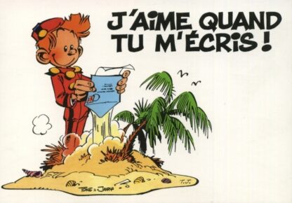 Spirou et Fantasio : Carte postale : J'aime quand tu m'écris !