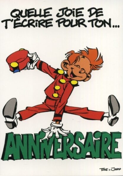 Spirou et Fantasio : Carte postale : Quelle joie de t'écrire pour ton... Anniversaire