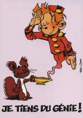 Spirou et Fantasio : Carte postale : Je tiens du génie !