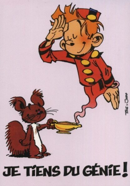 Spirou et Fantasio : Carte postale : Je tiens du génie !