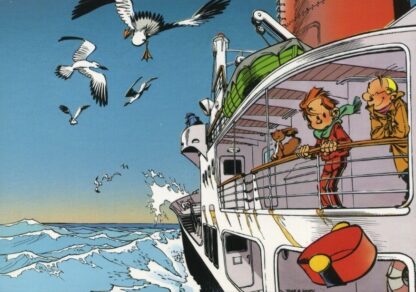 Spirou et Fantasio : Carte postale : Le bateau