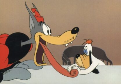 Tex Avery : Carte postale : Rembobinage de langue