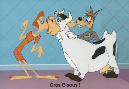 Tex Avery : Carte Postale : Gros bisous !