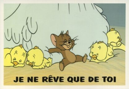 Tom & Jerry Carte postale Je ne rêve que de toi