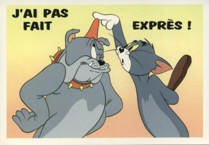 Tom & Jerry Carte postale Je n'ai pas fais exprès!
