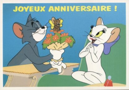 Tom & Jerry Carte postale Joyeux anniversaire!