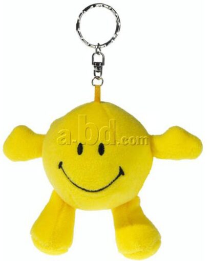 Smiley sourire- porte-clés Peluche