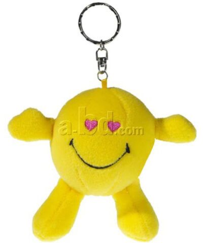 Smiley coeur - porte-clés Peluche