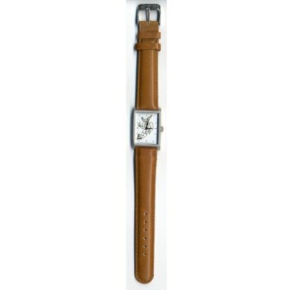 Tex Avery, Montre, The Wolf, bracelet cuir brun