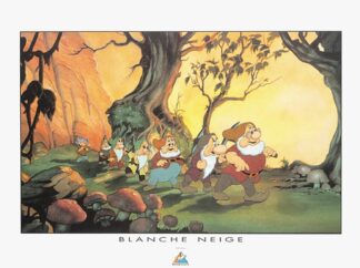 Les 7 nains Blanche-Neige Affiche offset Démons et Merveilles Disney