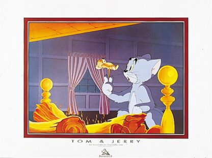 Tom & Jerry, Affiche offset Démons et merveilles, Le feu de cheminée, 60 x 80 cm