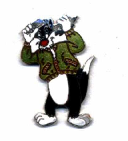 Pin's, Warner, Sylvestre avec sa veste "Aviateur"