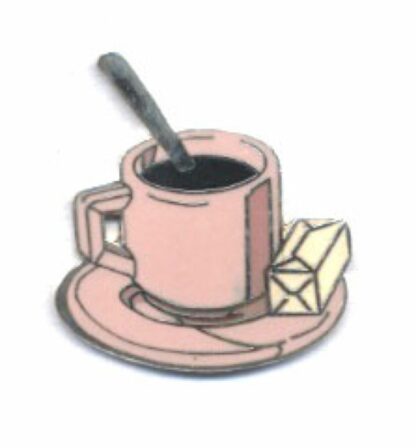 Tasse de café avec son sucre : Pin's Démons et Merveilles