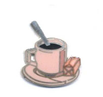Tasse de café avec son sucre (Petit modèle) : Pin's Démons et Merveilles