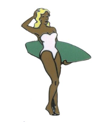 Pin's Pin-up surfeuse - Démons & Merveilles