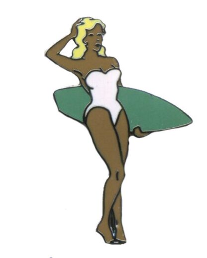 Pin's Pin-up surfeuse - Démons & Merveilles