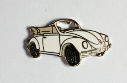 Volkswagen Cox : Pin's Beetle décapotable blanche
