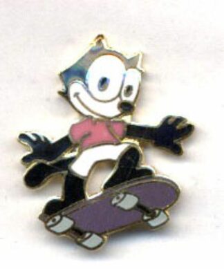 Félix le Chat, Pin's Démons & Merveilles, Félix avec son skate