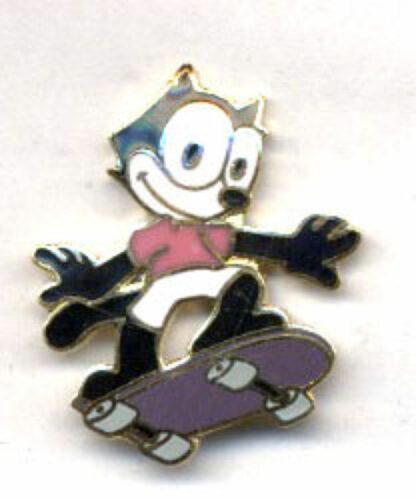 Félix le Chat, Pin's Démons & Merveilles, Félix avec son skate