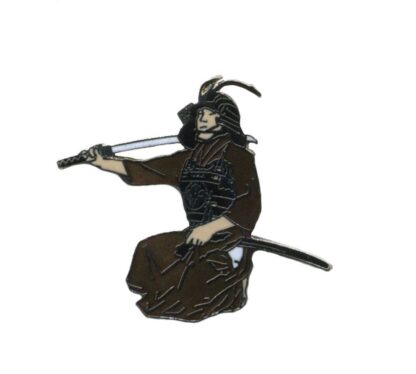 Pin's Samouraï accroupi : Démons et Merveilles