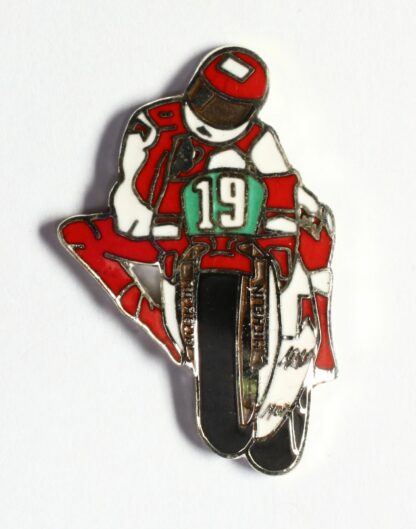Pin's, Démons & Merveilles, Moto de course - blanc et rouge
