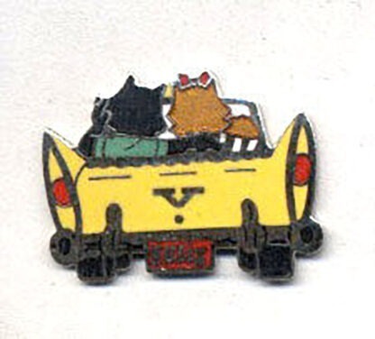 Félix le Chat, Pin's Démons & Merveilles, Félix en voiture