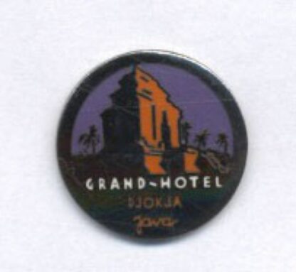 Pin's, Démons & Merveilles, Enseigne 'Grand Hotel Djokja Java'