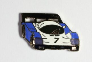Pin's, Démons & Merveilles, Voiture de course bleu et blanche (n°7)