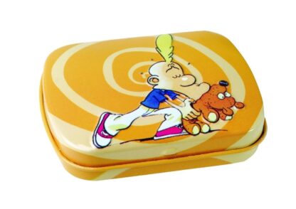 Titeuf Petite boite en métal orange