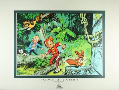 Spirou et Fantasio : Affiche offset : Jungle