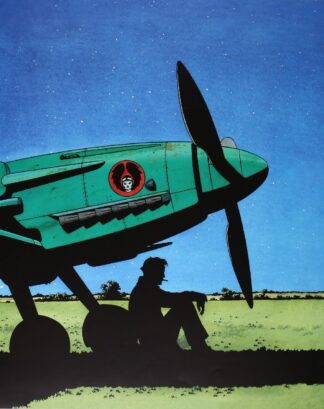 Mezek, Juillard, Affiche offset, A l'ombre de l'avion