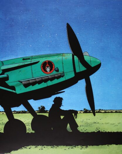 Mezek, Juillard, Affiche offset, A l'ombre de l'avion