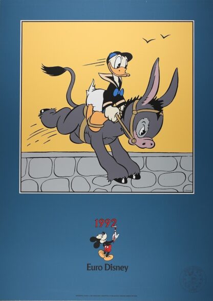 Donald cavalier Sérigraphie Disney