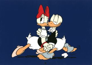 Donald et Daisy dansent Sérigraphie Disney