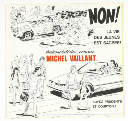 Michel Vaillant, Jean Graton, Eddy Merckx, Jacky Ickx et Joël Robert, Disque concours Prévention routière
