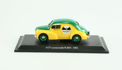 Renault 4CV, Berline Commerciale "Mazda Eclairage" Agence de Lille R 2071, 1951, Voiture miniature 1/43