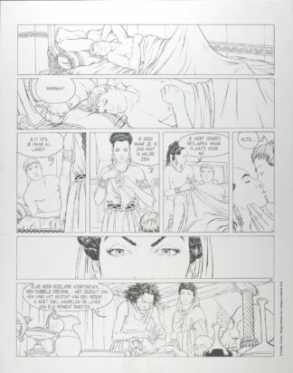 Delaby, Dufaux, Murena, Fac similé de Planche 21 en version Néerlandaise