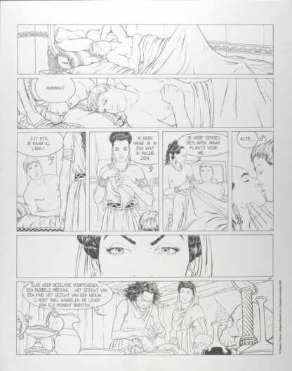 Delaby, Dufaux, Murena, Fac similé de Planche 21 en version Néerlandaise