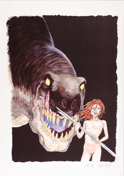 Feux :  Affiche Dinosaure par Marc Hardy et Tome