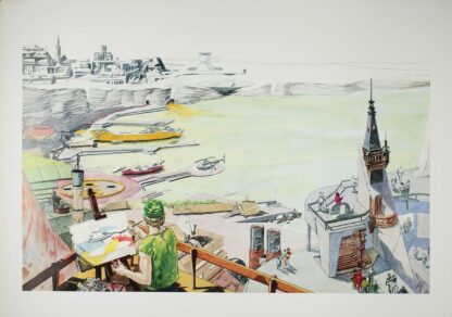 Liberatore, Affiche Offset, Peintre en bord de mer
