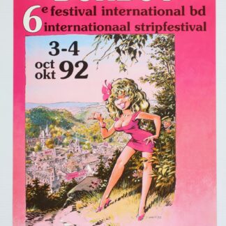 Dany : Affiche publicitaire numérotée et signée : 6ème Festival International BD de Durbuy 1992