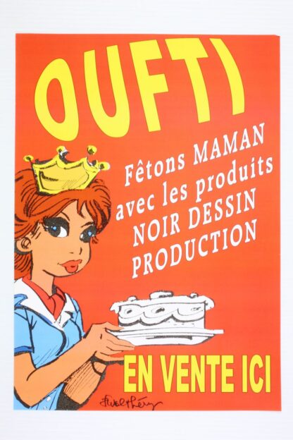 Walthery, Rubine, Affiche offset publicitaire 'Oufti' (Petit format)