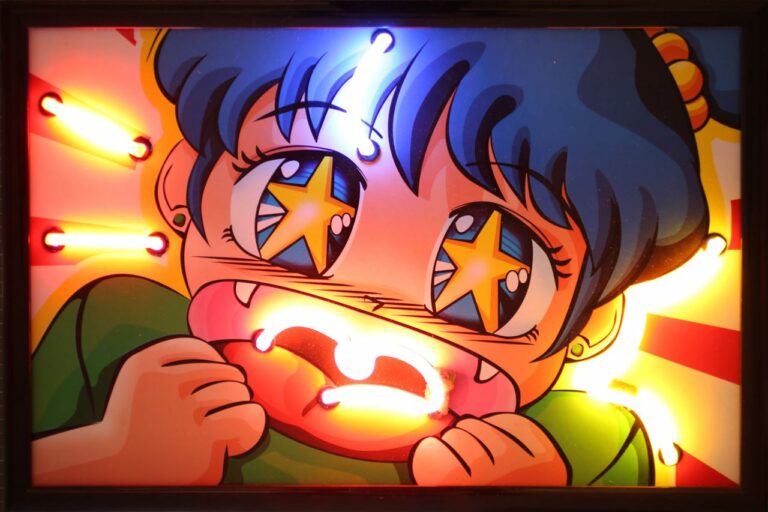 Cadre lumineux (Néon) Manga Smile