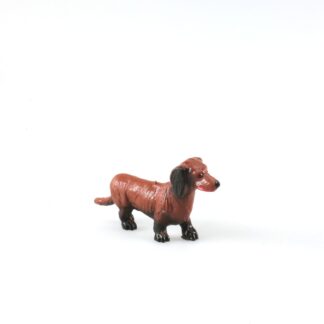 Teckel : Figurine en plastique de chien de race