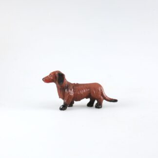 Teckel : Figurine en plastique de chien de race-a