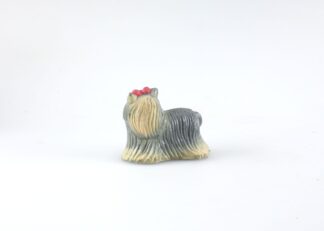 Yorkshire : Figurine en plastique de chien de race-a