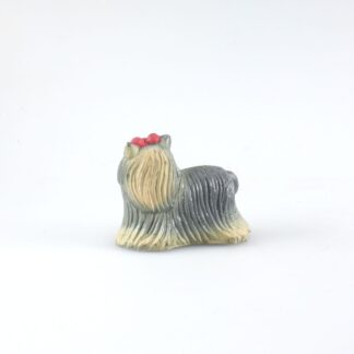 Yorkshire : Figurine en plastique de chien de race-a