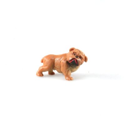 Chien, Bouledogue, Figurine en plastique